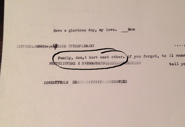 Word up, little one who dictated this to an older brother. Preach.